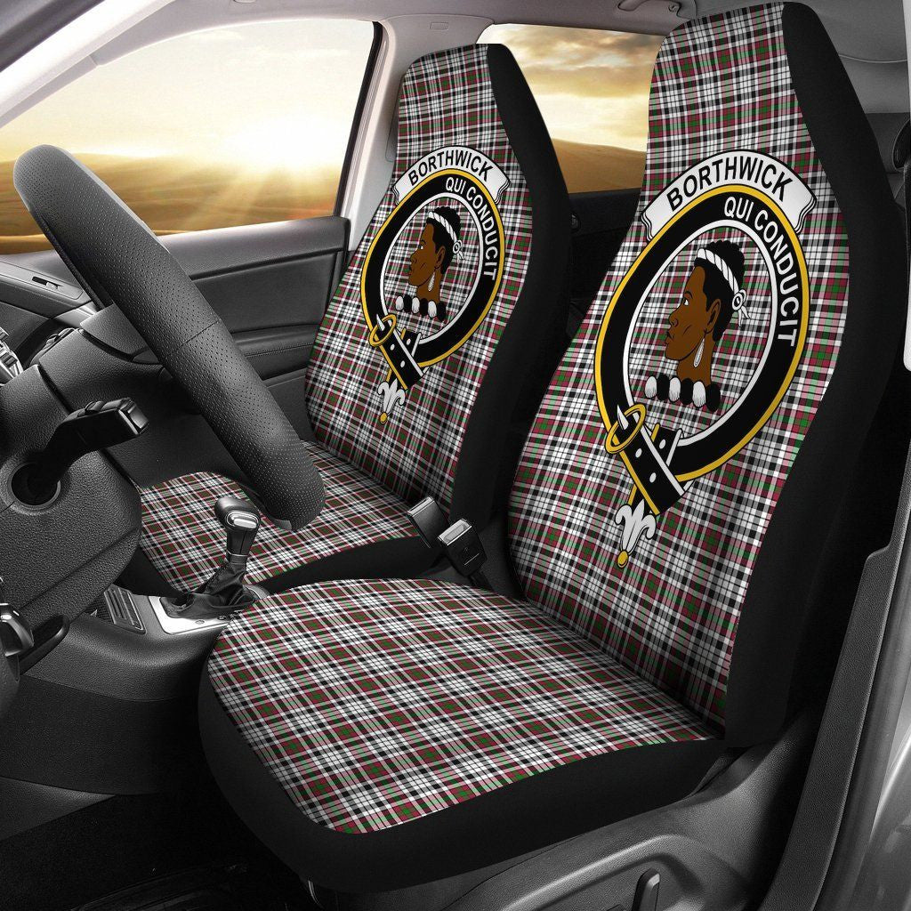 Borthwick Tartan Crest Car Seat Cover