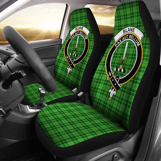 Blane Tartan Crest Car Seat Cover