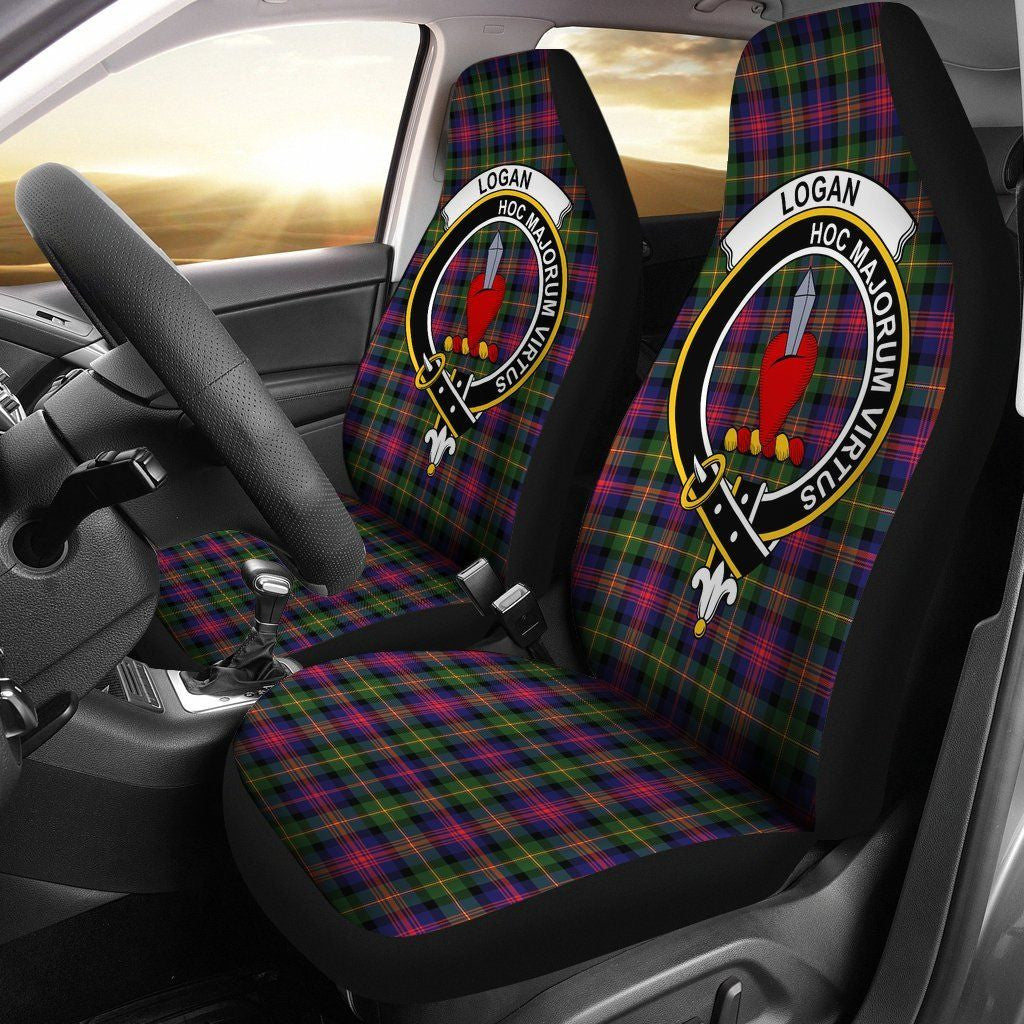 Logan Tartan Crest Car Seat Cover