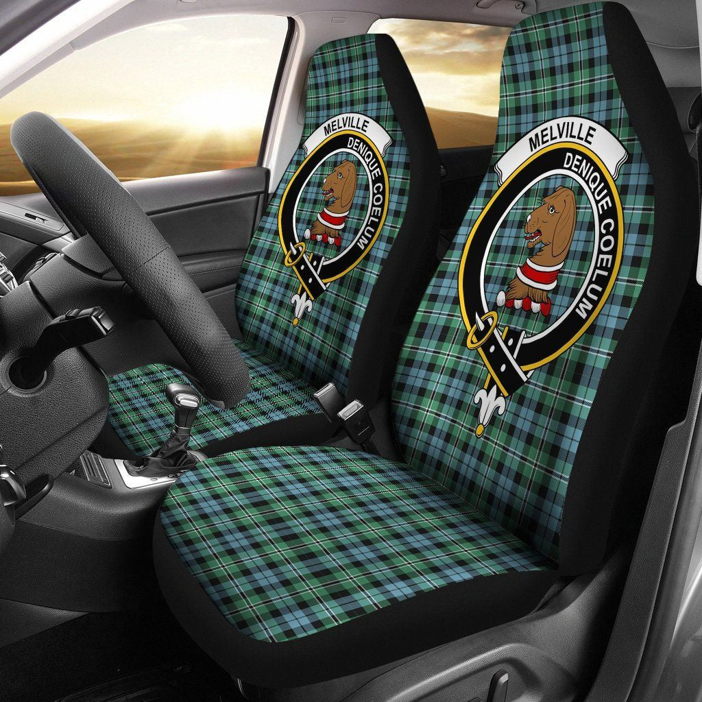 Melville Tartan Crest Car Seat Cover