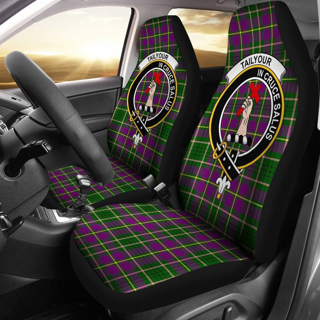 Taylor Tartan Crest Car Seat Cover