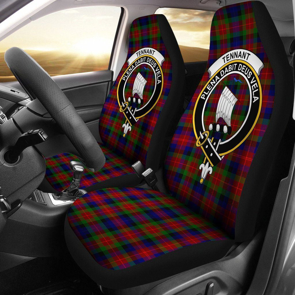 Tennant Tartan Crest Car Seat Cover