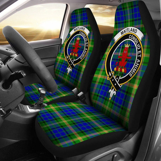 Maitland Tartan Crest Car Seat Cover