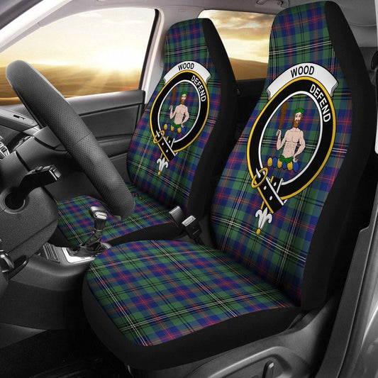 Wood Tartan Crest Car Seat Cover