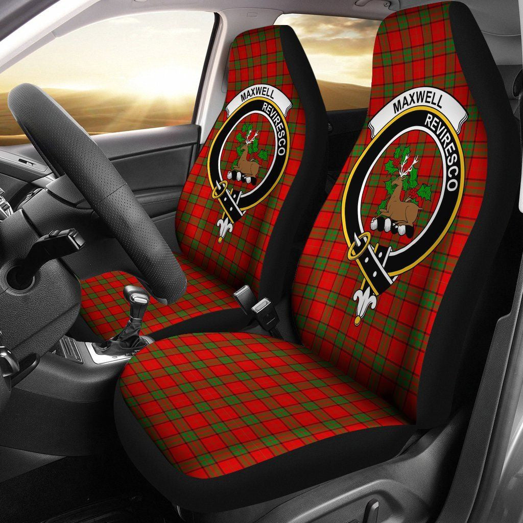 Maxwell Tartan Crest Car Seat Cover