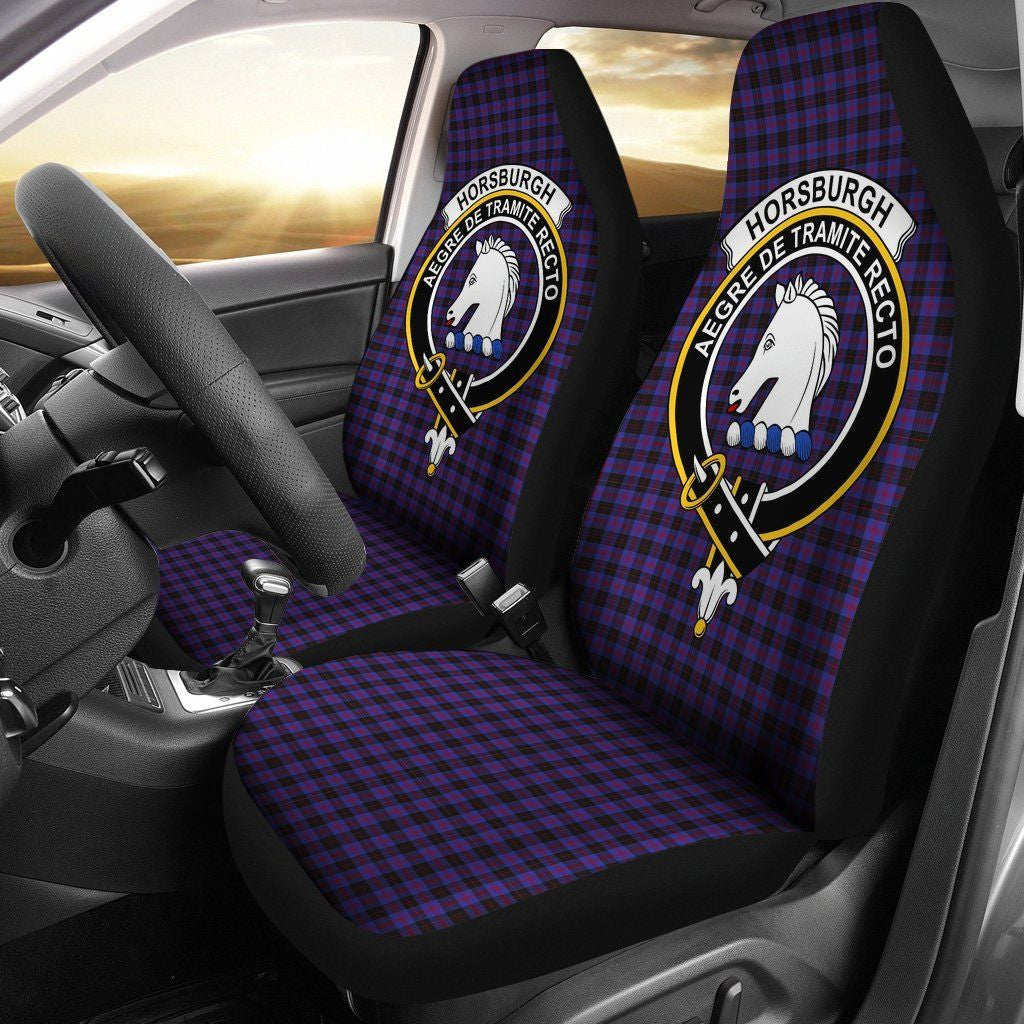 Horsburgh Tartan Crest Car Seat Cover