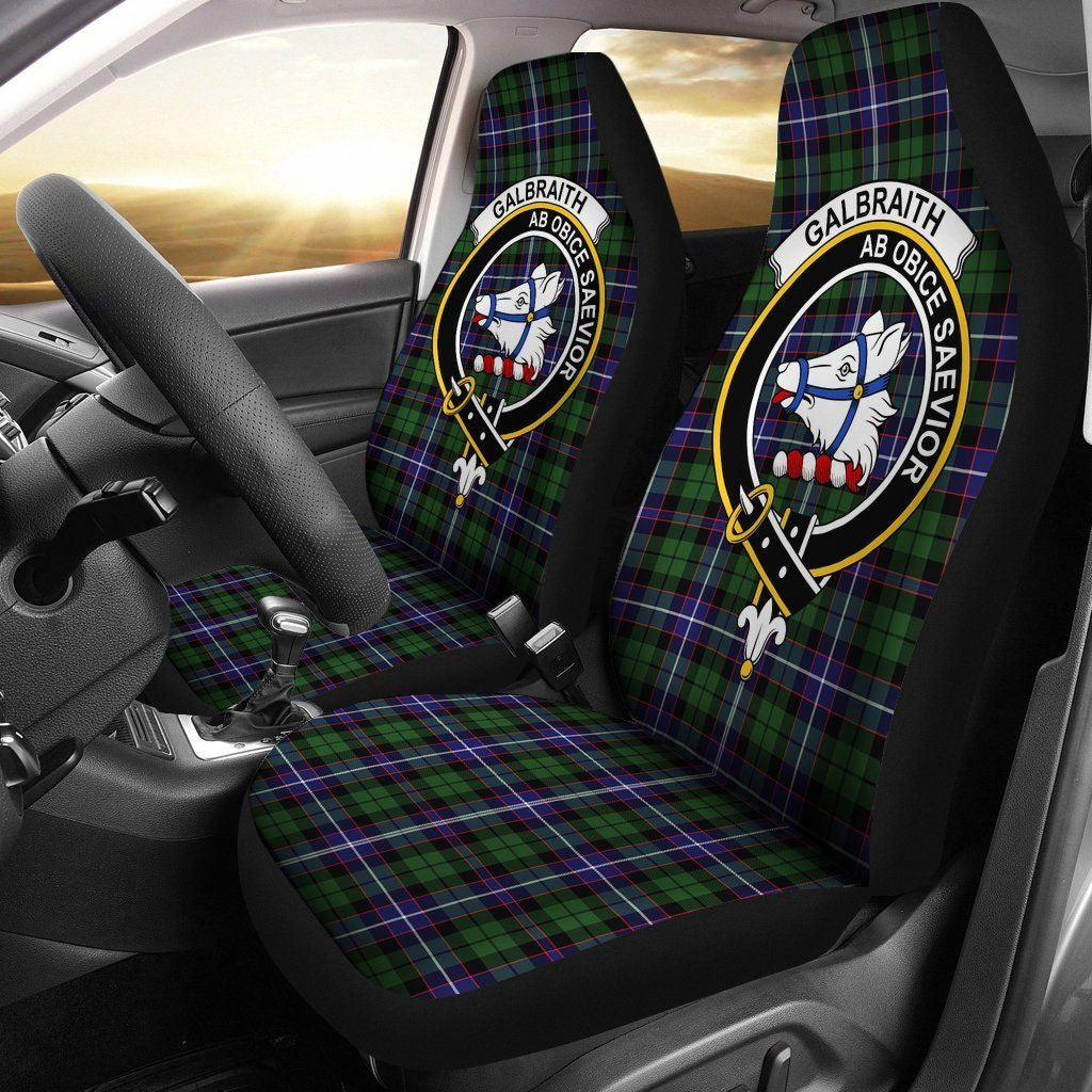 Galbraith Tartan Crest Car Seat Cover