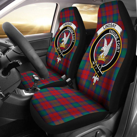 Lindsay Tartan Crest Car Seat Cover