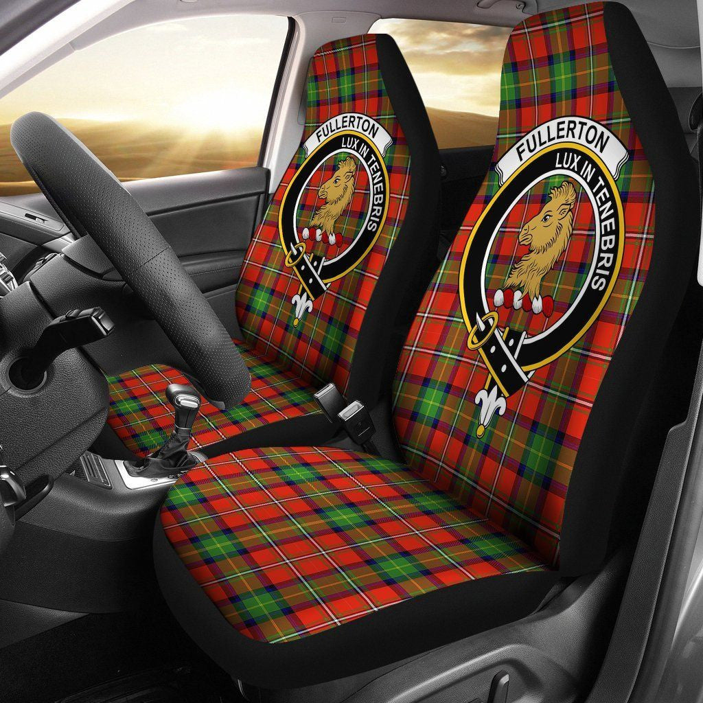 fullertoni Tartan Crest Car Seat Cover