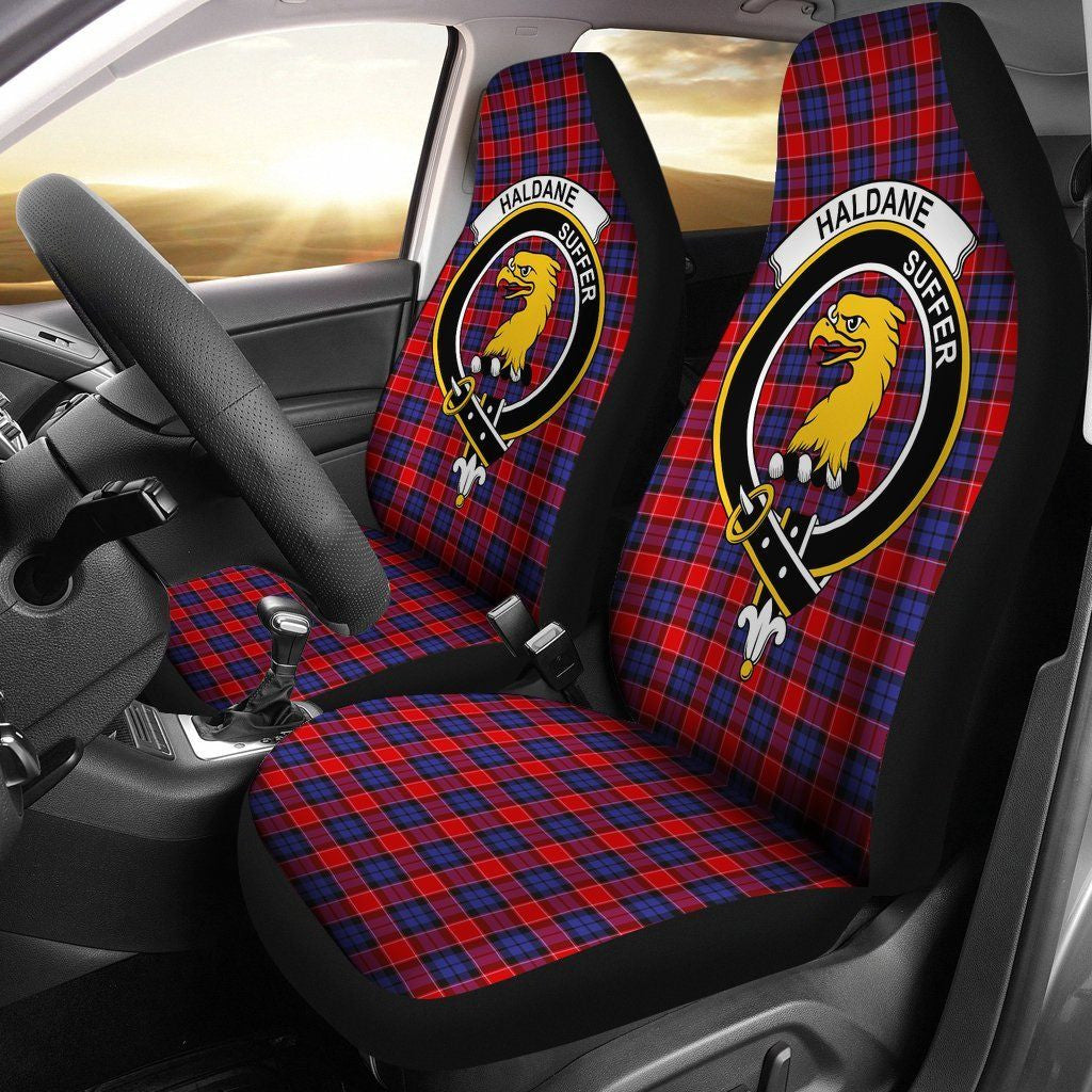 Haldane Tartan Crest Car Seat Cover