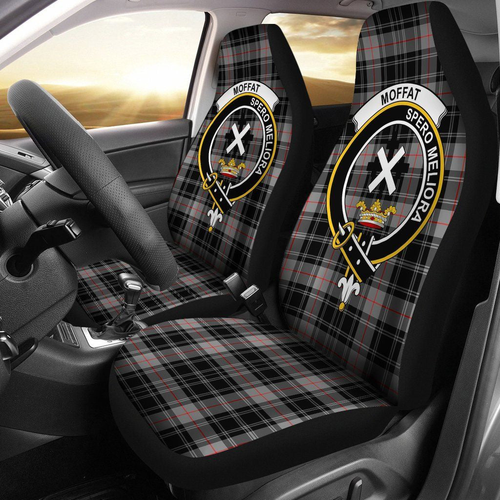 Moffat Tartan Crest Car Seat Cover