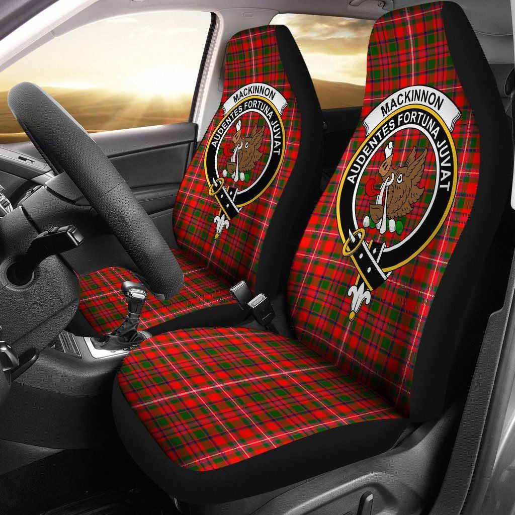 MacKinnon Tartan Crest Car Seat Cover