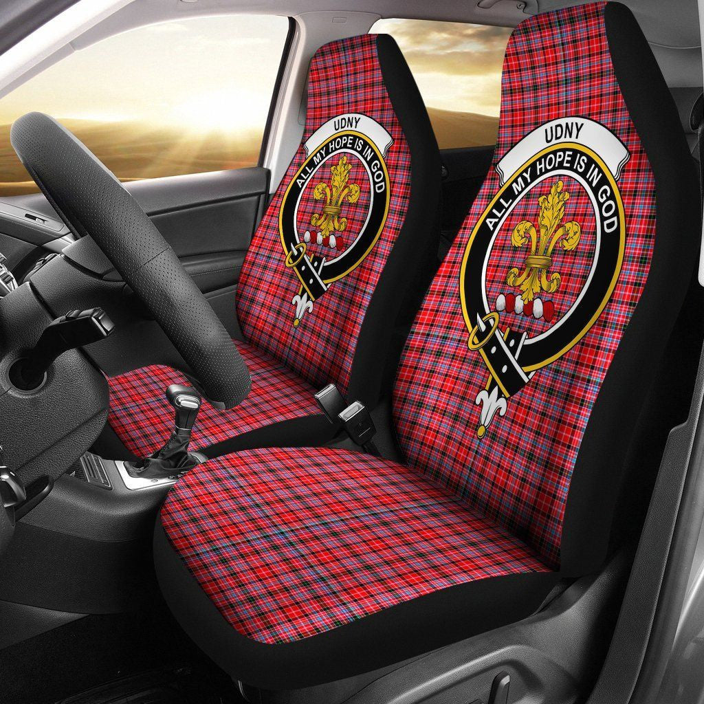 Udny Tartan Crest Car Seat Cover
