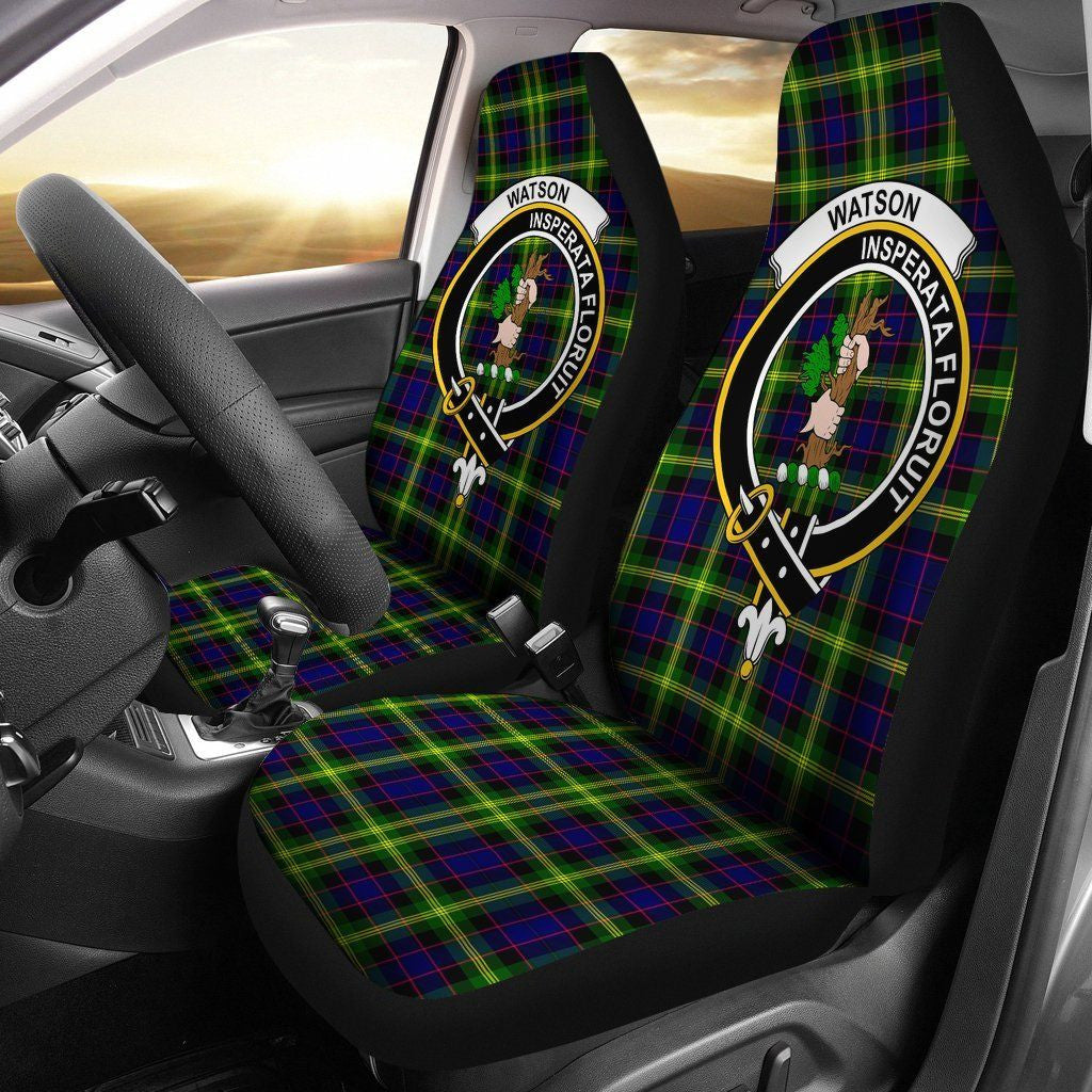 Watson Tartan Crest Car Seat Cover
