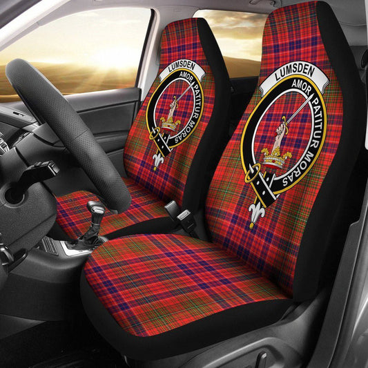 Lumsden Tartan Crest Car Seat Cover