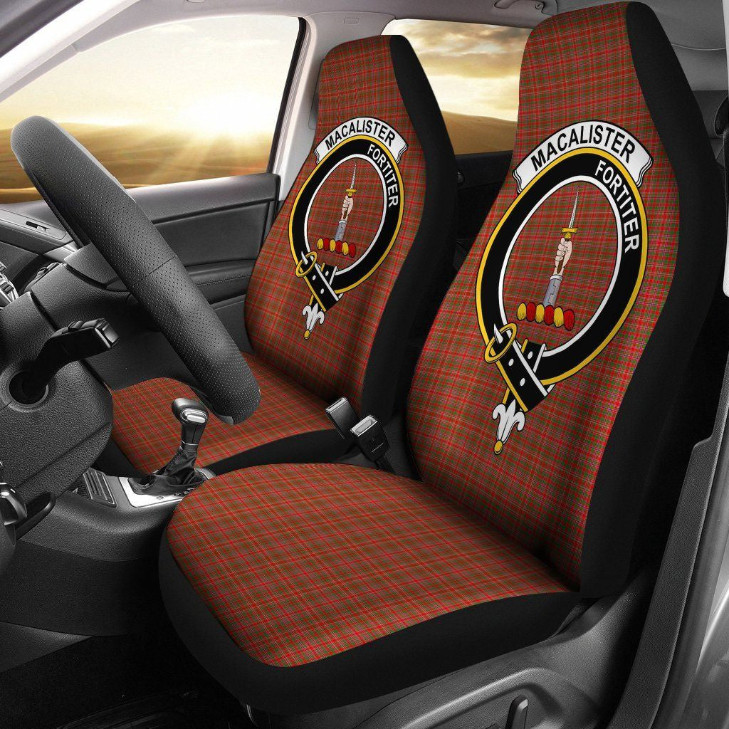 MacAlister Tartan Crest Car Seat Cover