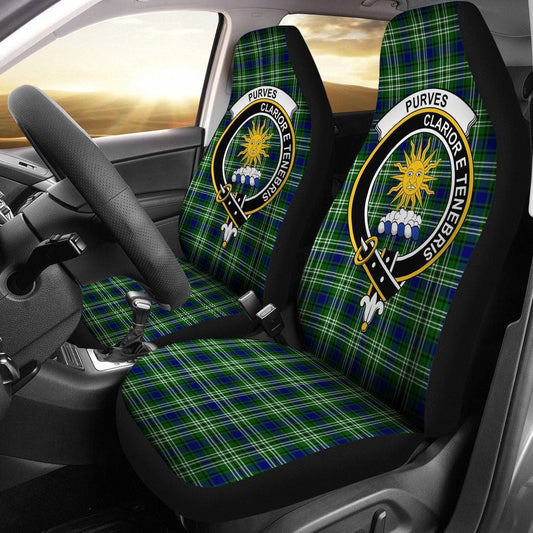 Purves (Tweedside) Tartan Crest Car Seat Cover