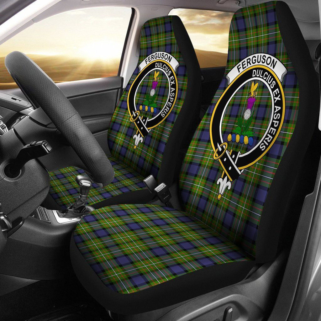 Fergusson Tartan Crest Car Seat Cover