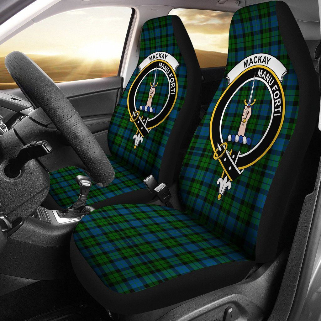 MacKay Tartan Crest Car Seat Cover