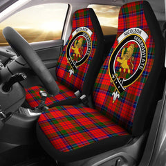 Nicolson Tartan Crest Car Seat Cover