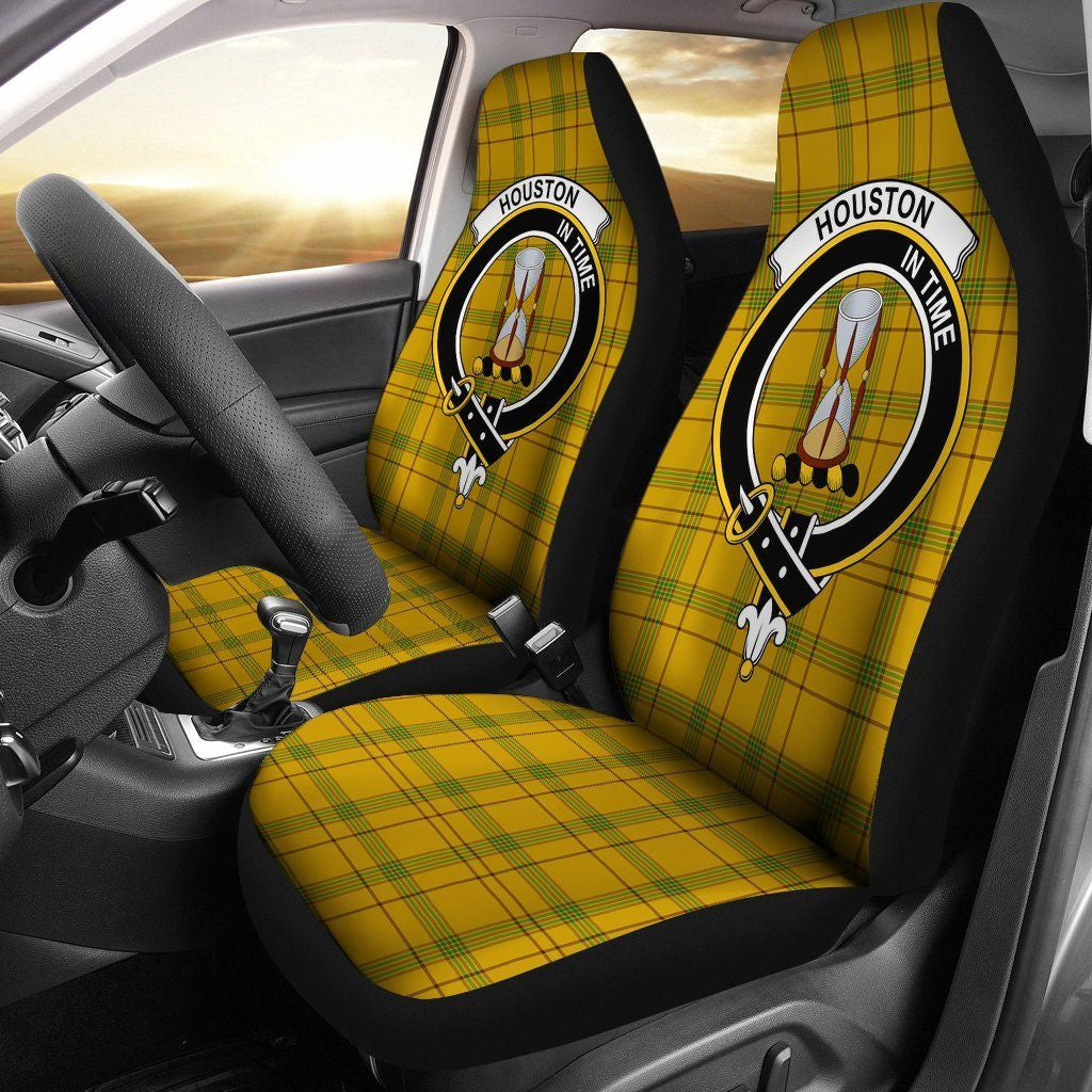 Houston Tartan Crest Car Seat Cover