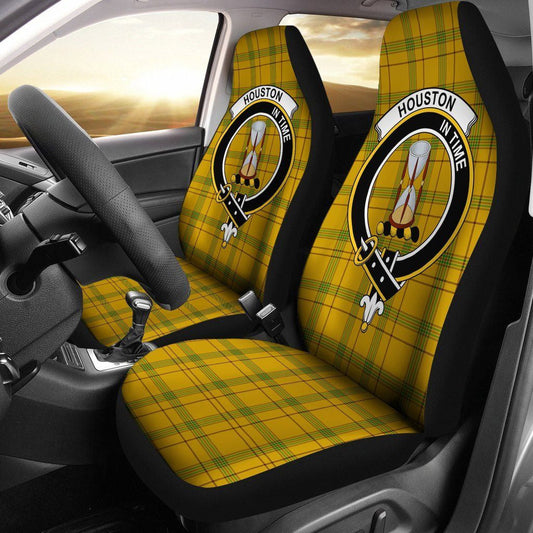 Houston Tartan Crest Car Seat Cover