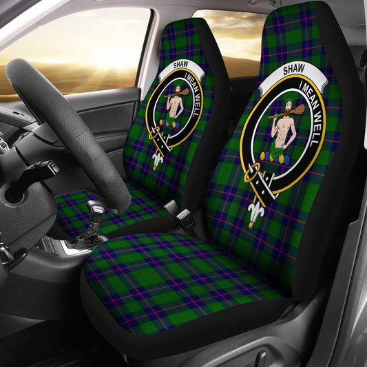 Shaw Tartan Crest Car Seat Cover