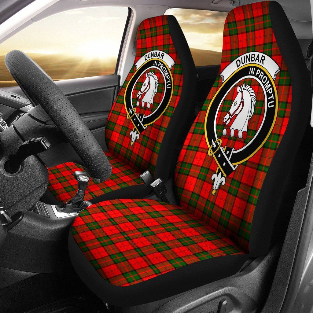 Dunbar Tartan Crest Car Seat Cover