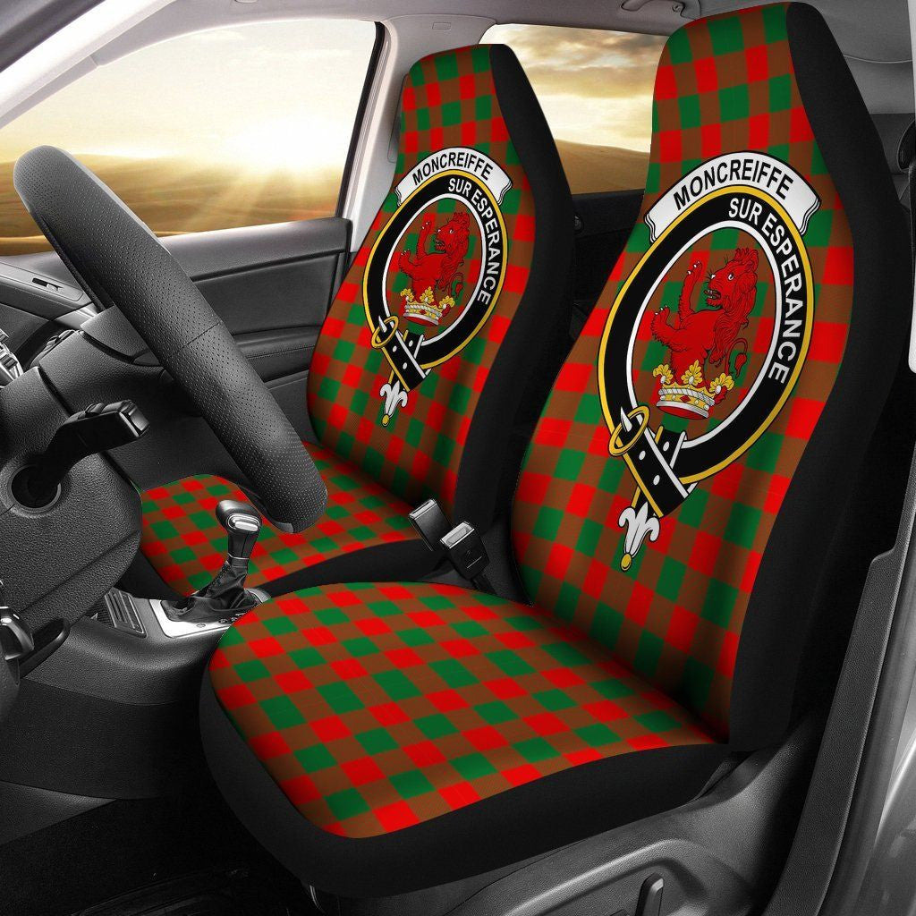Moncrieffe Tartan Crest Car Seat Cover
