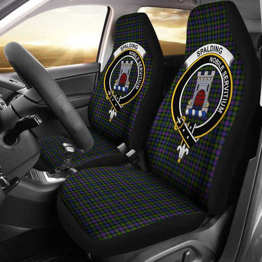 Spalding Murray of Atholl Tartan Crest Car Seat Cover