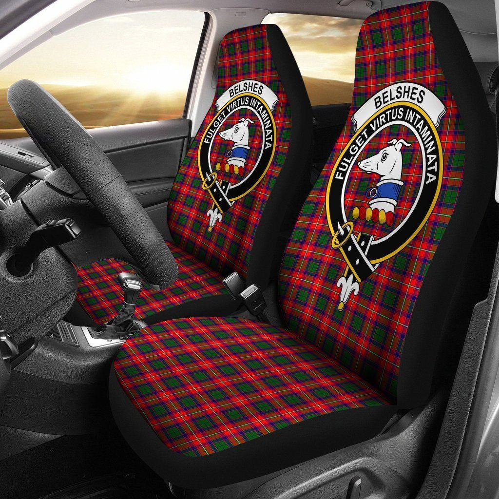 Belshe Tartan Crest Car Seat Cover