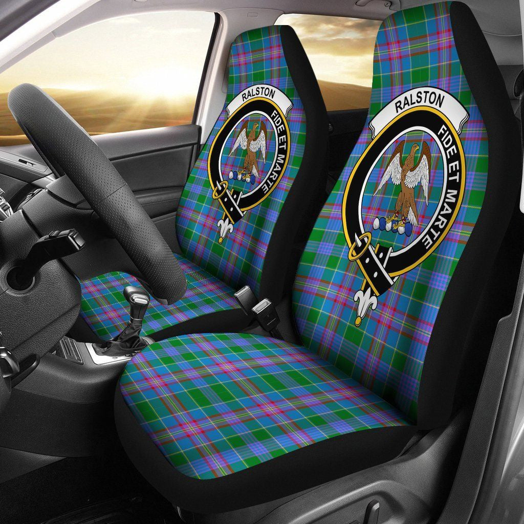 Ralston Tartan Crest Car Seat Cover