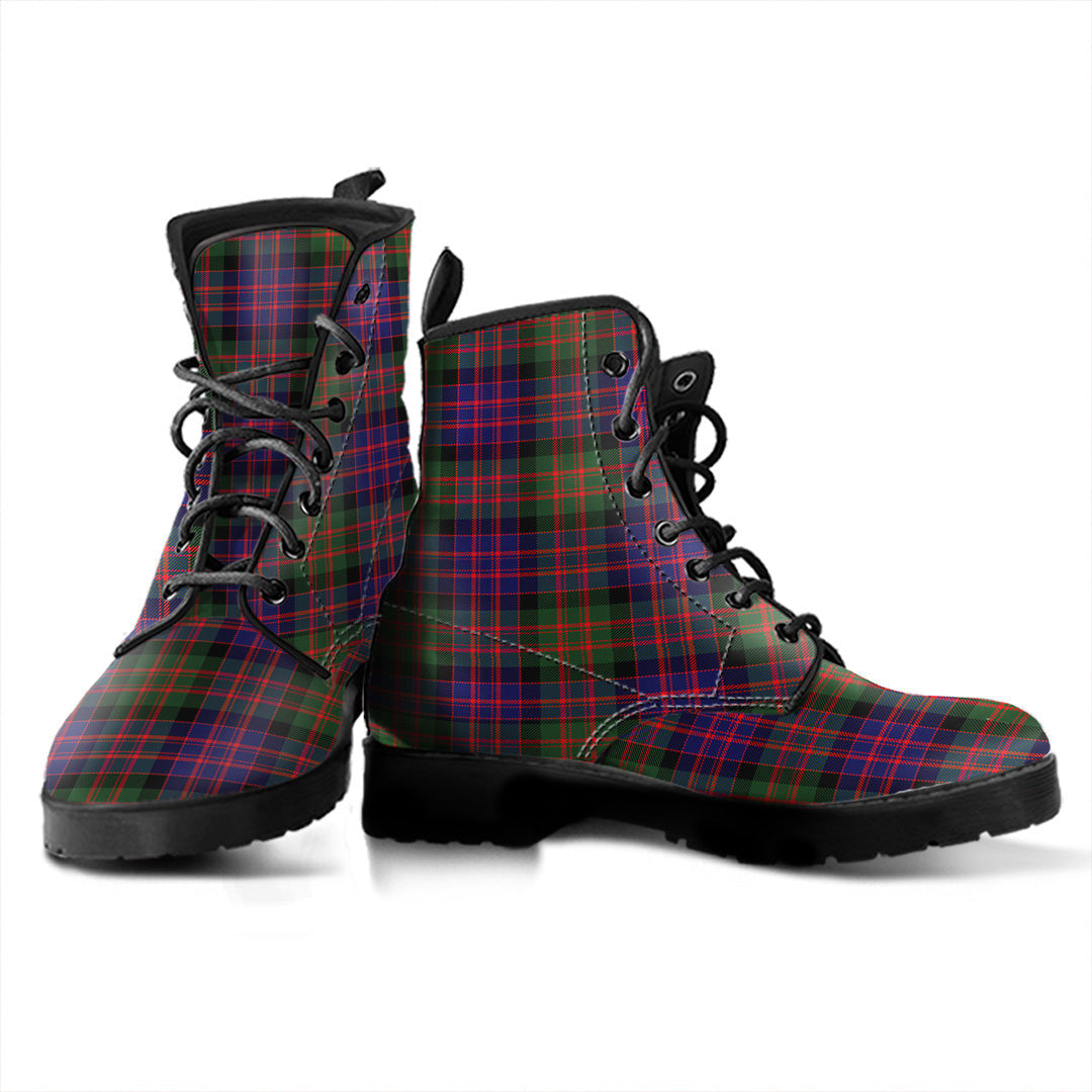 MacDonald Modern Tartan Plaid Leather Boots