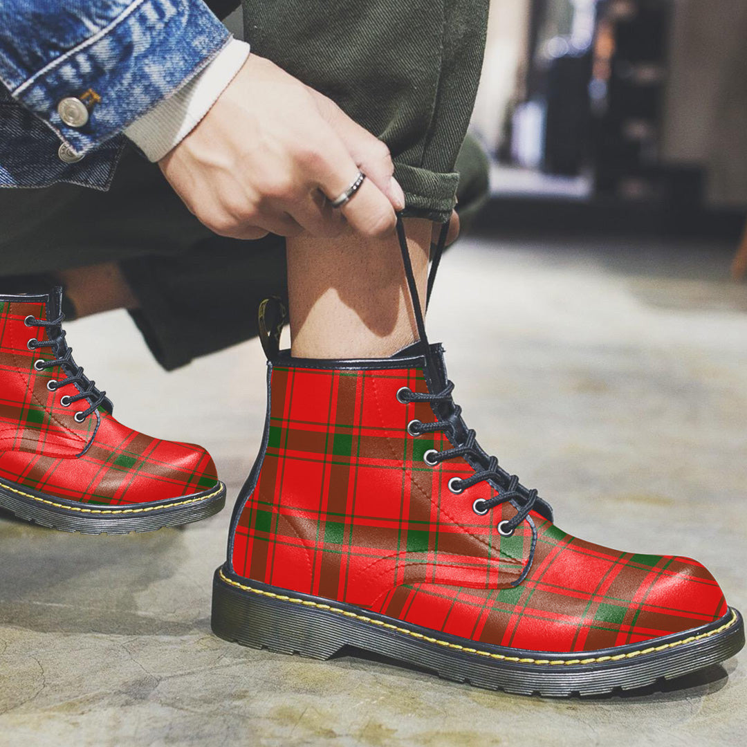 MacDonald of Sleat Tartan Plaid Leather Boots