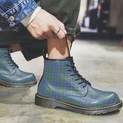 MacHardy Ancient Tartan Plaid Leather Boots