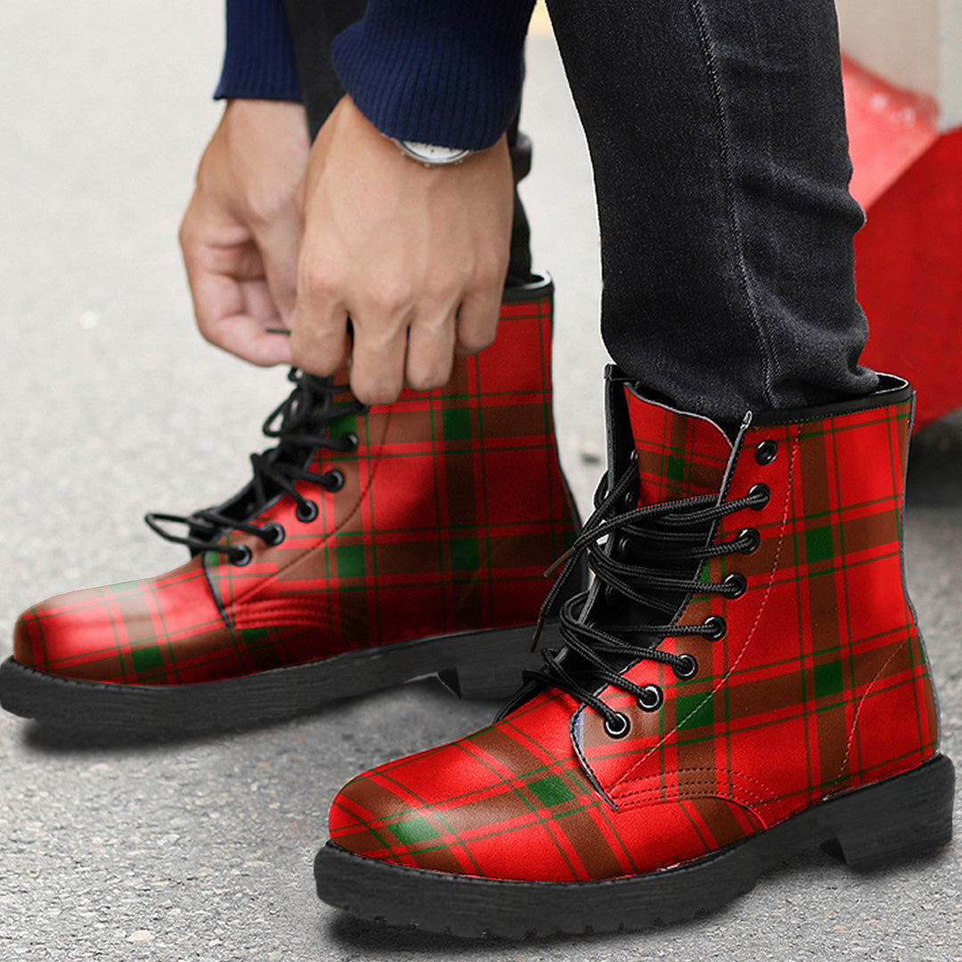 MacDonald of Sleat Tartan Plaid Leather Boots