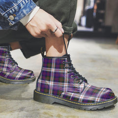 MacDonald Dress Modern Tartan Plaid Leather Boots