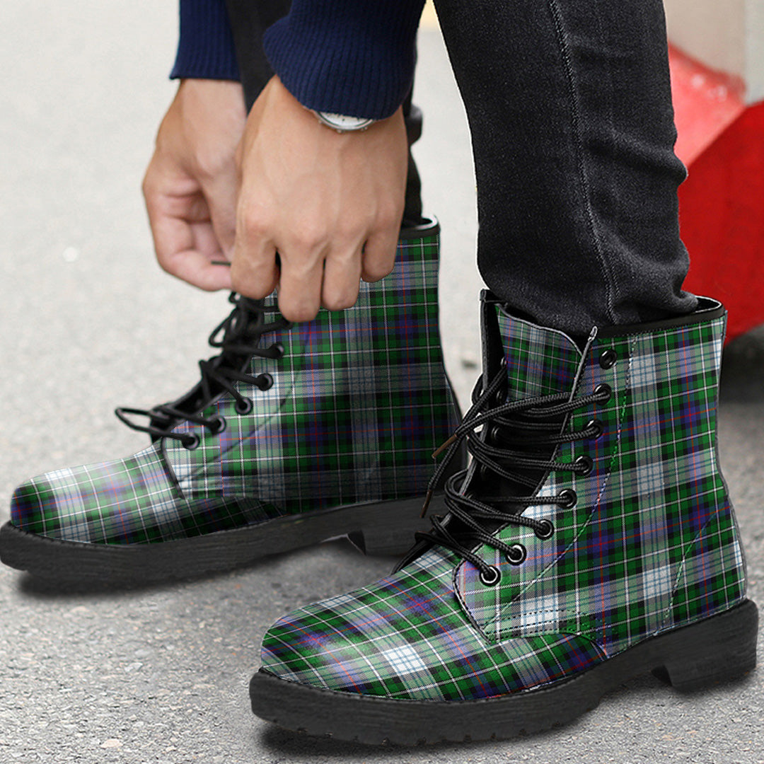 MacKenzie Dress Modern Tartan Plaid Leather Boots