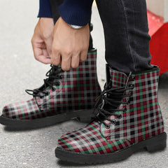 Borthwick Ancient Tartan Plaid Leather Boots