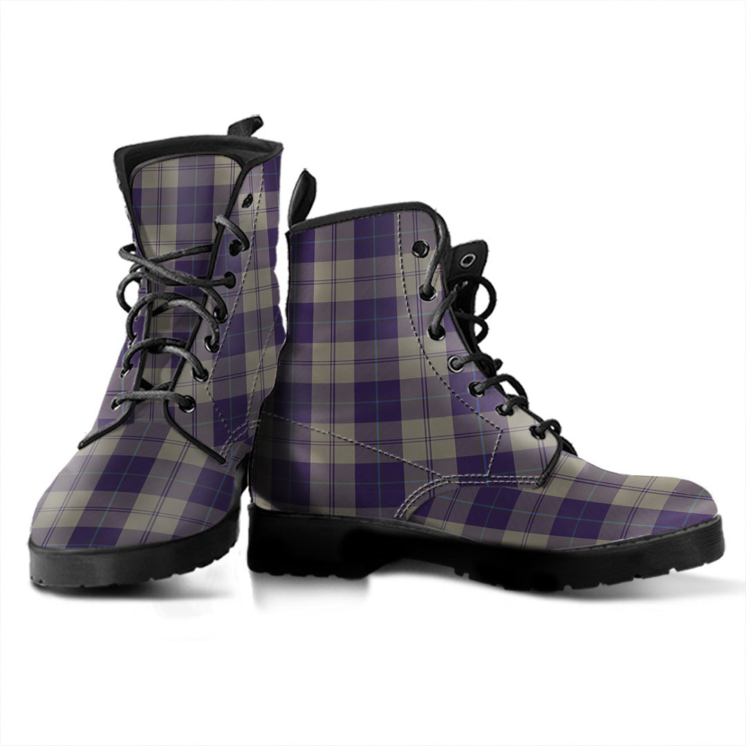 Cunningham Dress Blue Dancers Tartan Plaid Leather Boots