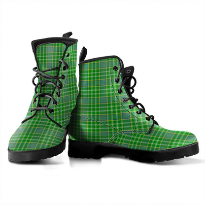 Currie Tartan Plaid Leather Boots