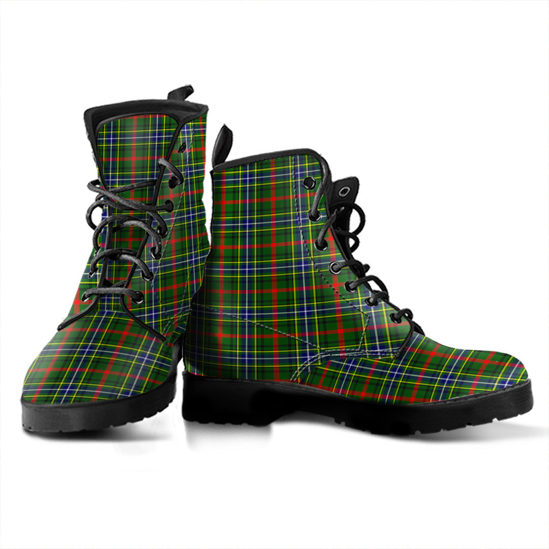 Bisset Tartan Plaid Leather Boots