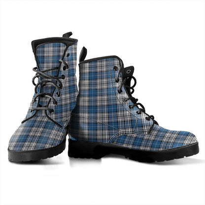 Napier Modern Tartan Plaid Leather Boots