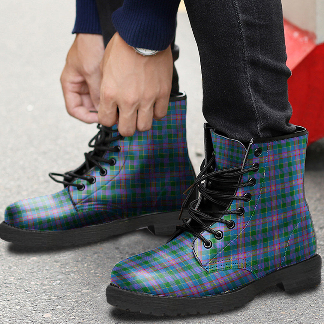 Ralston Tartan Plaid Leather Boots