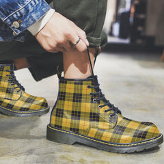 MacLeod of Lewis Ancient Tartan Plaid Leather Boots