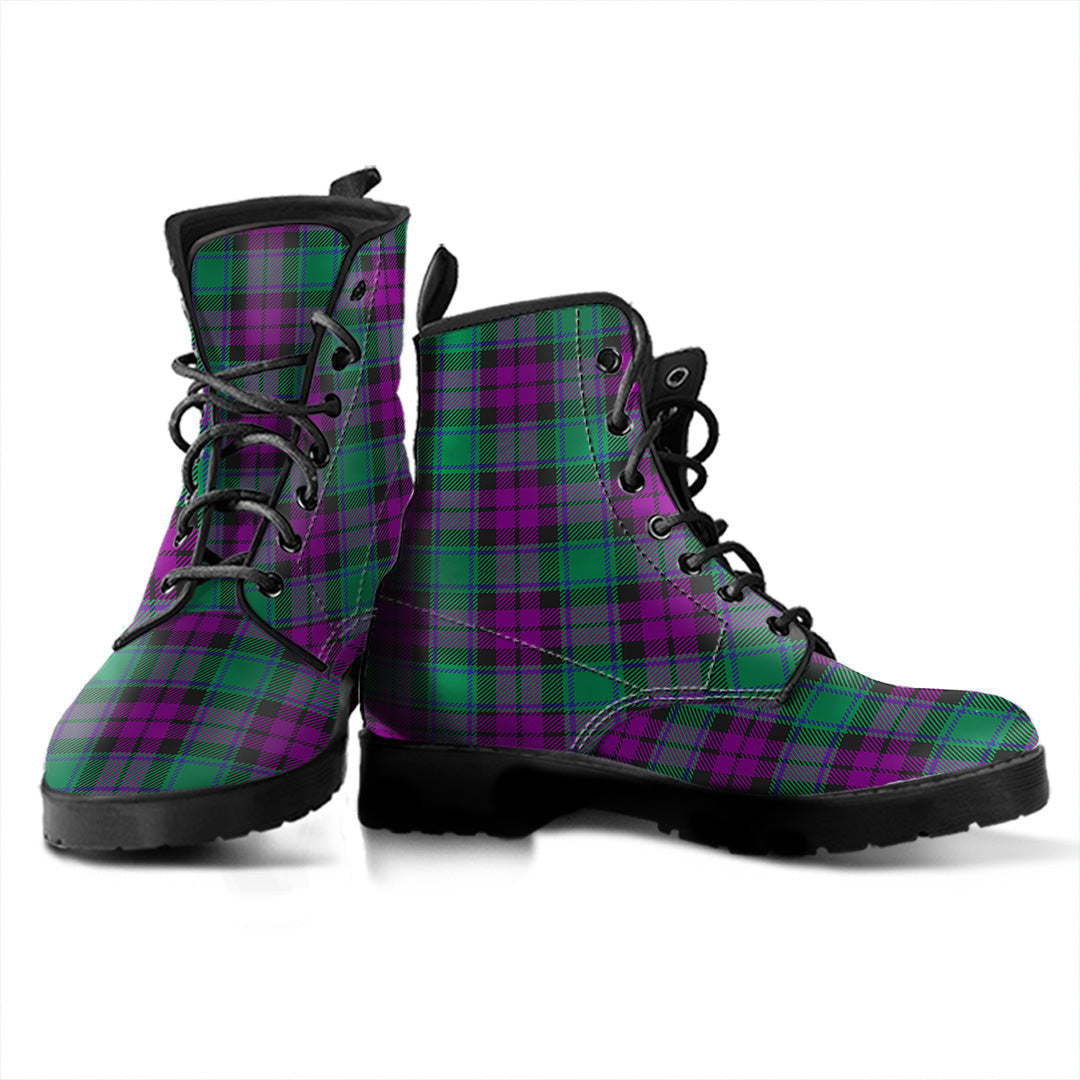 MacArthur Milton Tartan Plaid Leather Boots