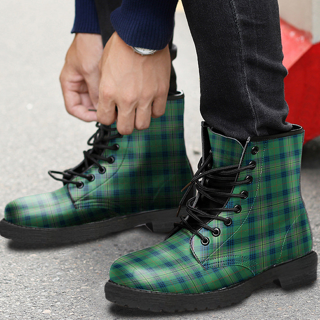 Kennedy Ancient Tartan Plaid Leather Boots