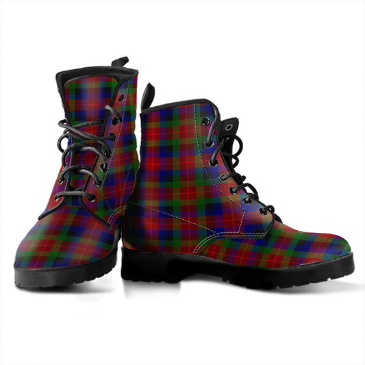 Tennant Tartan Plaid Leather Boots