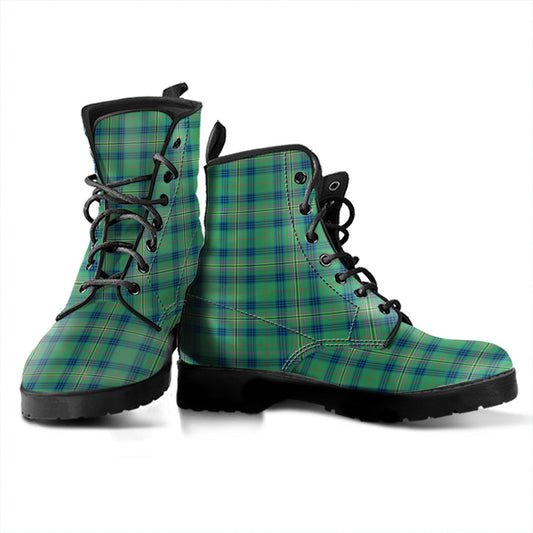 Kennedy Ancient Tartan Plaid Leather Boots