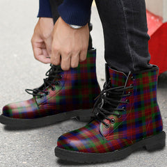 Tennant Tartan Plaid Leather Boots